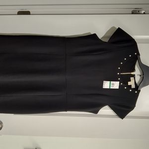 Gorgeous Michael Kors Black Sheath Dress Sz Large NWT